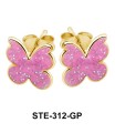 Kids Stud Earring Pretty Butterfly STE-312